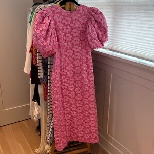 Rotate Pink Midi Dress